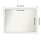 Blanco White Non-Beveled Custom Framed Bathroom Vanity Wall Mirror